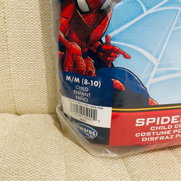 NEW‎ Marvel Spiderman Child Kid Costume Size M 8-10 - Picture 3 of 5